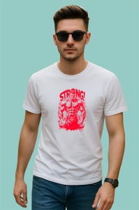 Tricou Strong Muschi Rosu Contur, Copii | Dama | Barbat - Img 2