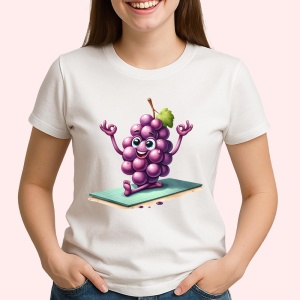 Tricou Strugure amuzant de vara yoga 2, Fructe, Copii | Dama - Img 2