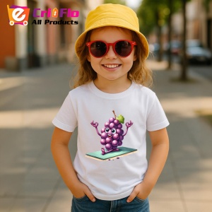 Tricou Strugure amuzant de vara yoga 2, Fructe, Copii | Dama - Img 4
