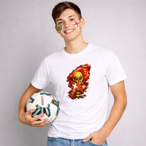 Tricou Suica World Cup Fifa 2026, din bumbac 100%, tricou alb, Copii | Dama | Barbat - Img 2