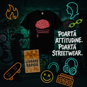 Tricou Sunt destept doar daca ma bagi in priza Negru, Copii | Dama | Barbat - Img 8