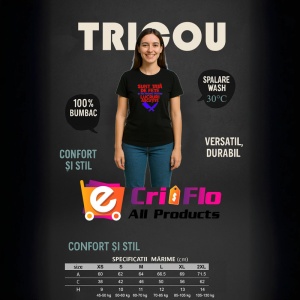 Tricou sunt tata de fete si am pasiune pentru lucruri ascutite mesaj glumet, Copii | Dama | Barbat , tricou negru - Img 6