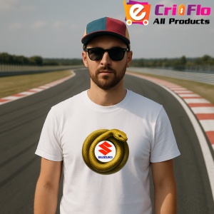Tricou Suzuki Sarpe Galben Asteptand Sa Atace | Unisex Dama si Barbat