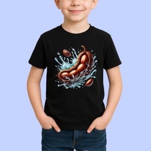 Tricou Tamarind si explozie exotica, Fructe, Copii | Dama, culoare negru
