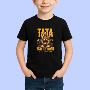 Tricou Tata esti un lidere, Mereu Eroul meu Negru, Copii | Dama | Barbat