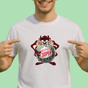 Tricou Tazz Cu Logo Mini Cooper | Unisex Dama si Barbat