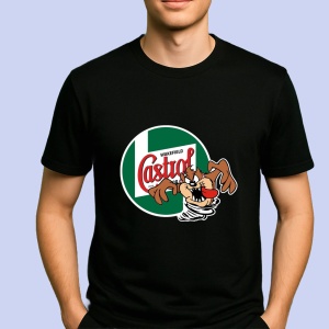 Tricou Tazz Vartej Cu Logo Castrol | Unisex Dama si Barbat