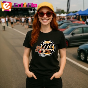 Tricou Tazz Vartej Cu Logo Gum Ball 3000 | Unisex Dama si Barbat - Img 2