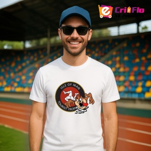 Tricou Tazz Vartej Cu Logo Isle Of Man | Unisex Dama si Barbat - Img 4