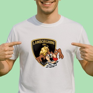 Tricou Tazz Vartej Cu Logo Lamborghini | Unisex Dama si Barbat
