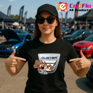 Tricou Tazz Vartej Dreapta Cu Logo Dacia Duster | Unisex Dama si Barbat - Img 2