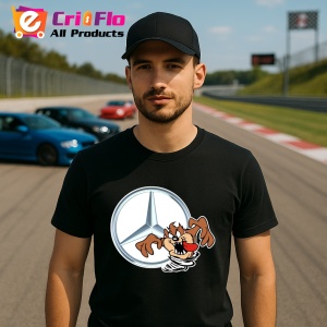Tricou Tazz Vartej Stanga Cu Logo Mercedes | Unisex Dama si Barbat