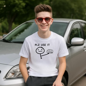 Tricou Te rog Foloseste Creierul - Copii | Dama | Barbat - Img 10