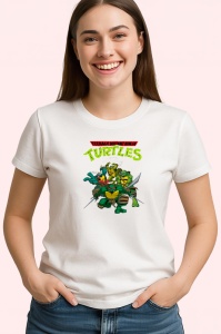 Tricou Teenage Mutant Ninja Turtles testoase ninja in lupta cu raul in oras, Copii | Dama | Barbat - Img 4
