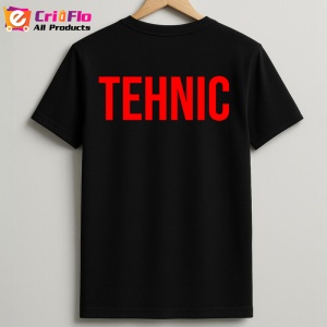 Tricou TEHNICIAN, Personalizat | Unisex Dama si Barbat, Negru - Img 2
