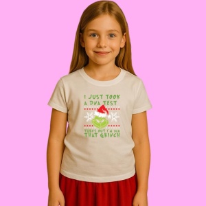 Tricou That Grinch Christmas For Cricut Sublimation, din bumbac 100%, tricou alb, Copii | Dama | Barbat - Img 2