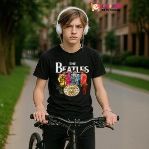 Tricou The Beatles - Sgt. Pepper, muzica Hip-Hop / Rap, Dama | Barbat | Copii, Culoare Negru - Img 10