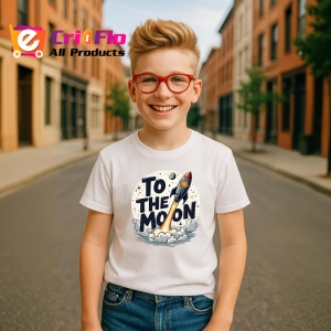 Tricou to the moon bitcoin rocket, pana la luna racheta bitcoin, Copii | Dama | Barbat - Img 7