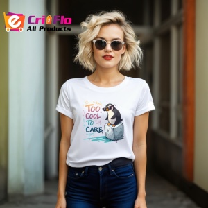 Tricou Too Cool To Care Pinguin Pe Gheata, Copii | Dama | Barbat - Img 16