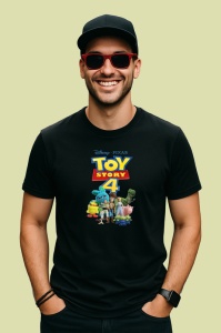Tricou Toy story 4 jucariile prind viata si traiesc aventuri emotionante, Copii | Dama | Barbat , tricou negru - Img 4