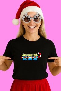 Tricou Toy Story Extraterestri Cu Baston Dulce, din bumbac 100% Copii | Dama | Barbat - Img 2