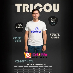 Tricou Tractorist logo stilizat, Copii | Dama | Barbat - Img 5