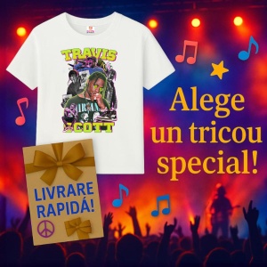 Tricou Travis Scott Astronomical Cartoon, muzica POP, Dama | Barbat | Copii - Img 7
