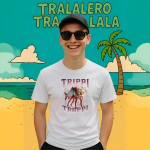 Tricou Trippi Troppi Purple ** Tralalero Tralala Copii | Dama | Barbat - Img 9