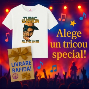 Tricou Tupac All Eyez On Me Cartoon, muzica INDIE, Dama | Barbat | Copii - Img 11