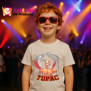Tricou Tupac Art Red Circle, muzica POP, Dama | Barbat | Copii - Img 14