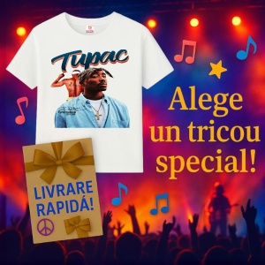 Tricou Tupac Blue Shirt, muzica POP, Dama | Barbat | Copii - Img 11