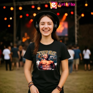 Tricou Tupac Classic Pose Gold, muzica Pop Rock, Dama | Barbat | Copii, Culoare Negru - Img 5