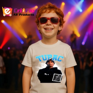 Tricou Tupac Hoodie Blue Logo, muzica Pop, Dama | Barbat | Copii - Img 14