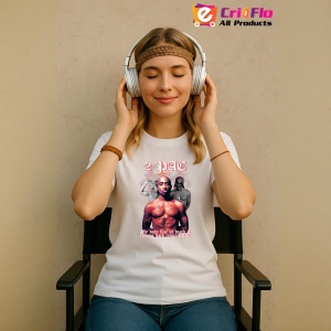 Tricou Tupac Red Text 2Pac, muzica Nu Metal, Dama | Barbat | Copii - Img 8