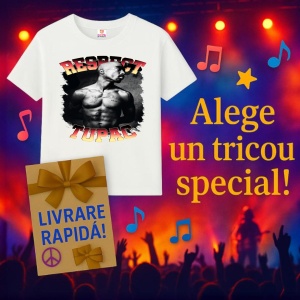 Tricou Tupac Respect Shirtless, muzica Rap, Dama | Barbat | Copii - Img 11