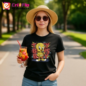 Tricou Tweety boss boy galben cu tricou rosu graffiti Copii | Dama | Barbat Barbat - Img 23