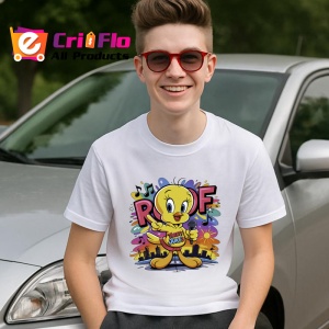 Tricou Tweety rooff freestyle microfon galben si splash de culoare Copii | Dama | Barbat Barbat - Img 9