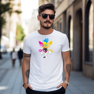 Tricou Tweety & Sylvester Friends Tricou Alb - Copii | Dama | Barbat - Img 9
