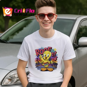 Tricou Tweety urban cu skateboard si hanorac galben Copii | Dama | Barbat Barbat - Img 9