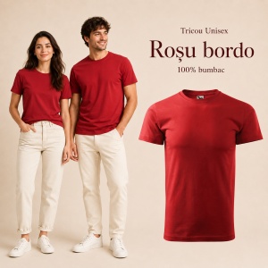 Tricou Unisex Damă / Bărbat Heavy New 137 – 100% Bumbac, Guler Rotund, 200 g/m², XS–5XL - Img 42