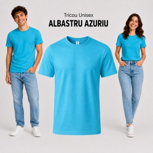 Tricou unisex damă și bărbat, 100% bumbac, mărimi XS–4XL, 22 culori disponibile - Img 12