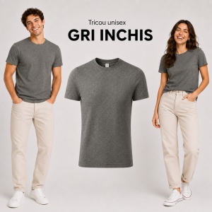Tricou unisex damă și bărbat, 100% bumbac, mărimi XS–4XL, 22 culori disponibile - Img 22