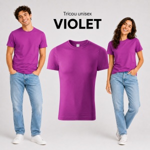 Tricou unisex damă și bărbat, 100% bumbac, mărimi XS–4XL, 22 culori disponibile - Img 32