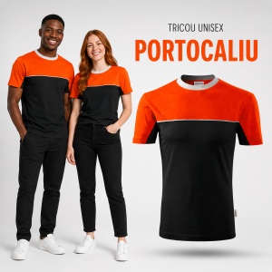 Tricou Unisex Damă și Bărbat Rimeck 109 Colormix, Bicolor, 100% Bumbac, 200 g/m², S–4XL - Img 16