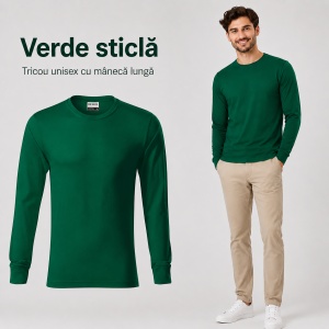 Tricou Unisex Damă și Bărbat Rimeck, Mânecă Lungă cu Manșete, 100% Bumbac, 160 g/m², S–3XL - Img 18
