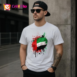 Tricou United Arab Emirates Steag Splash Art, Copii | Dama | Barbat