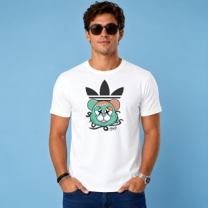 Tricou Ursulet Turcoaz Stil Underground Graffiti Urban Art 1949, din bumbac 100% Copii | Dama | Barbat