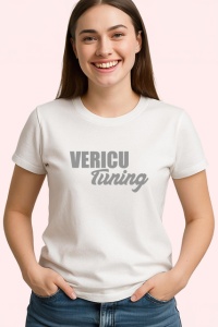 Tricou Vericu Tuning Font Caligrafic Auto Amuzant, din bumbac 100% , tricou alb pentru Copii | Dama | Barbat