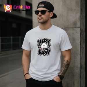 Tricou Very Easy Gym Motivational Cat, Copii | Dama | Barbat - Img 5