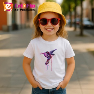 Tricou Vultur in zbor in stil pop art fundal alb Copii | Dama | Barbat - Img 11